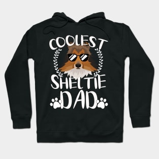 Glasses Coolest Sheltie Dog Dad Hoodie